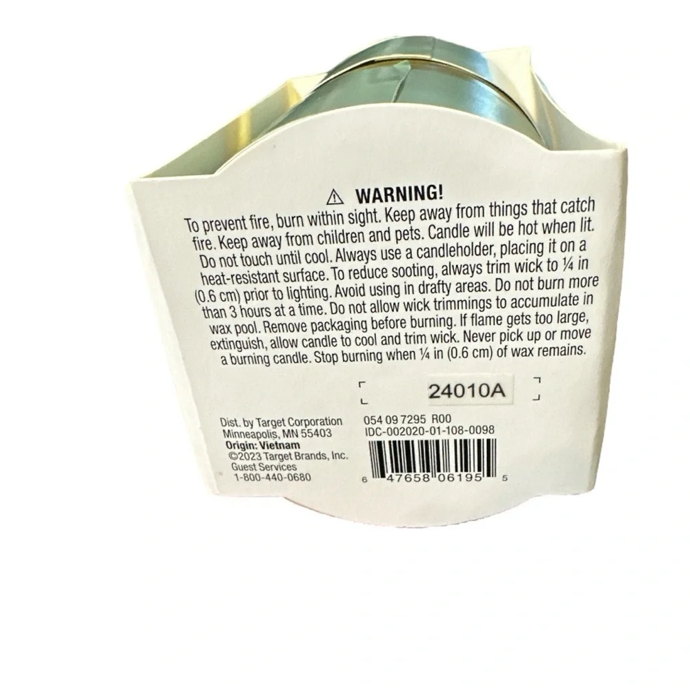 Room Essentials Grove Scented Candle Set of 2 – Mandarin & Basil – 3oz Each